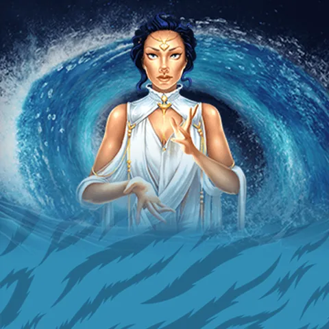 Wild Elements için özgün tanıtım görseli: slot oyunu düzenini soyut geometrik desenle gösterir.